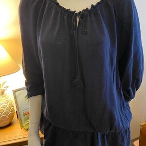 Women's Navy Blue Top